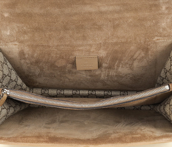 Gucci Bicolor GG Supreme Dionysus Medium Flap Bag