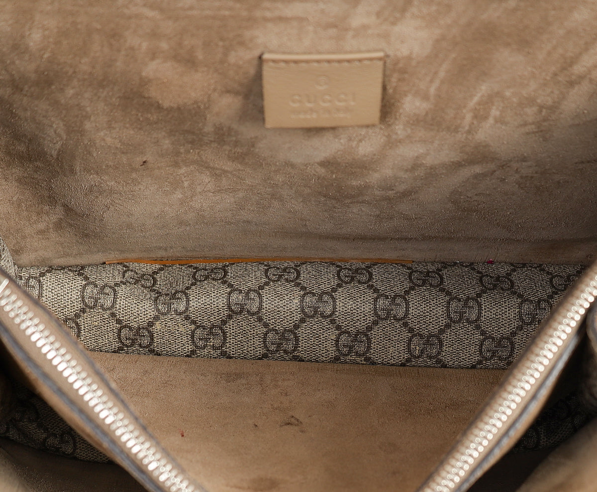 Gucci Bicolor GG Supreme Dionysus Medium Flap Bag