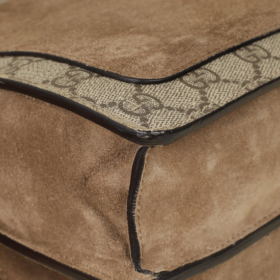 Gucci Bicolor GG Supreme Dionysus Medium Flap Bag