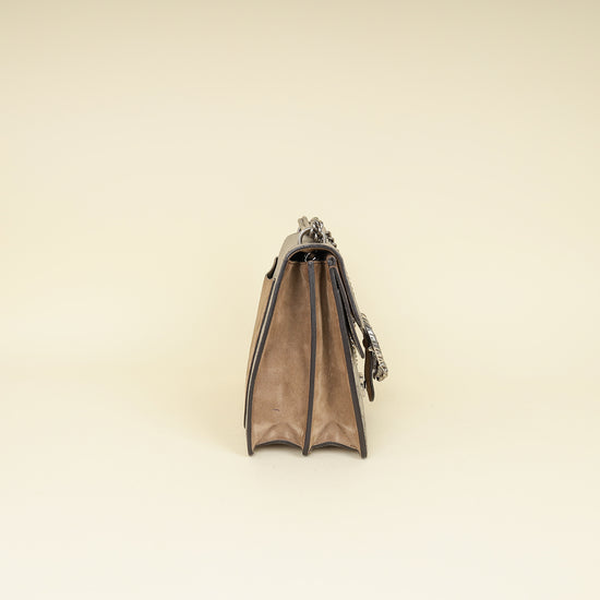 Gucci Bicolor GG Supreme Dionysus Medium Flap Bag