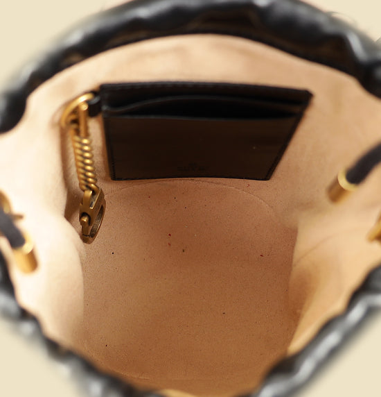 Gucci Black GG Marmont Small Bucket Bag-Gucci-THE CLOSET