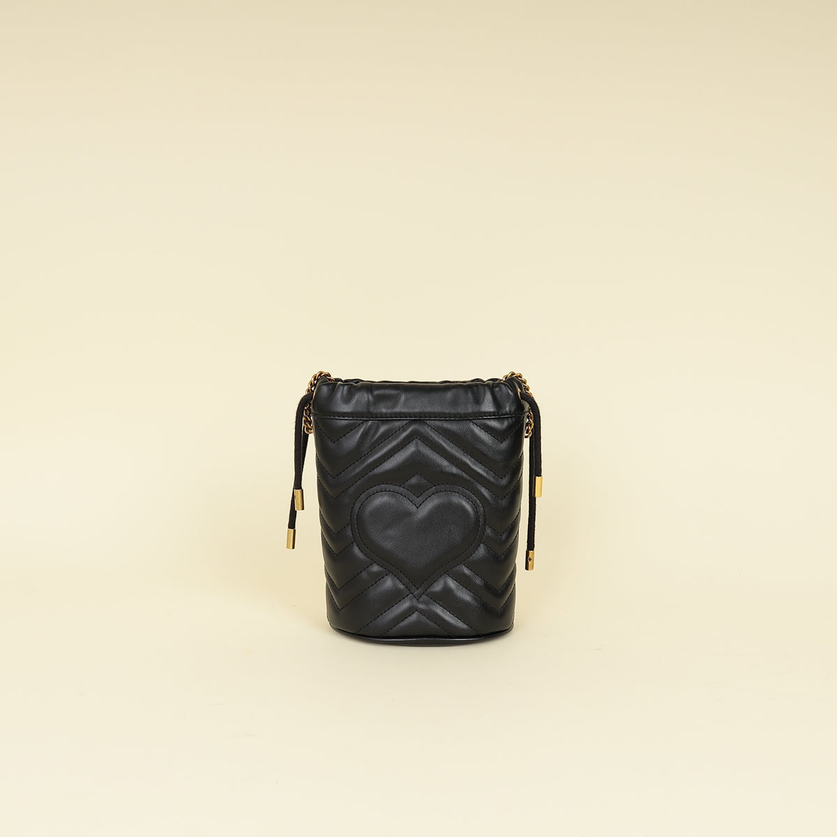 Gucci Black GG Marmont Small Bucket Bag-Gucci-THE CLOSET