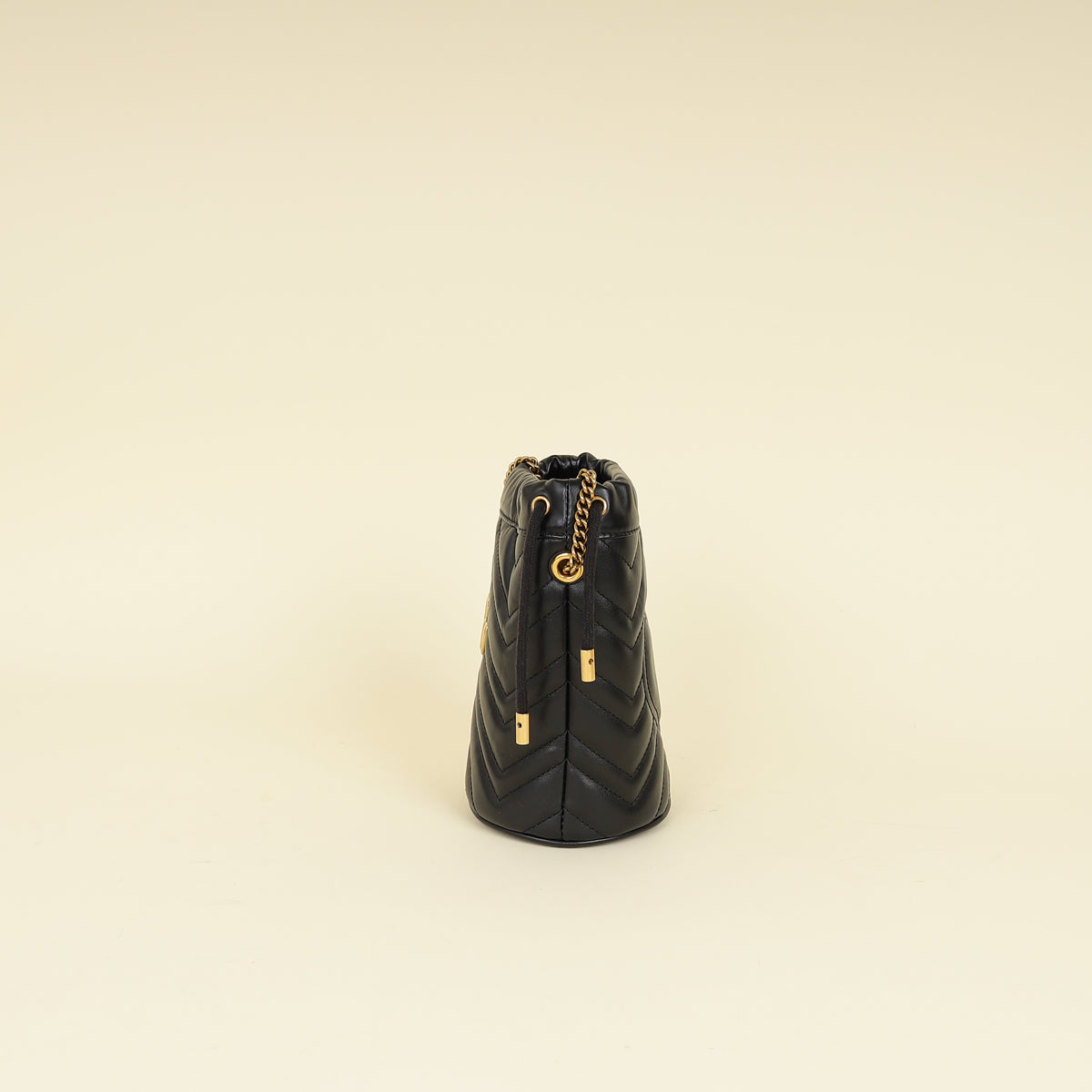 Gucci Black GG Marmont Small Bucket Bag-Gucci-THE CLOSET