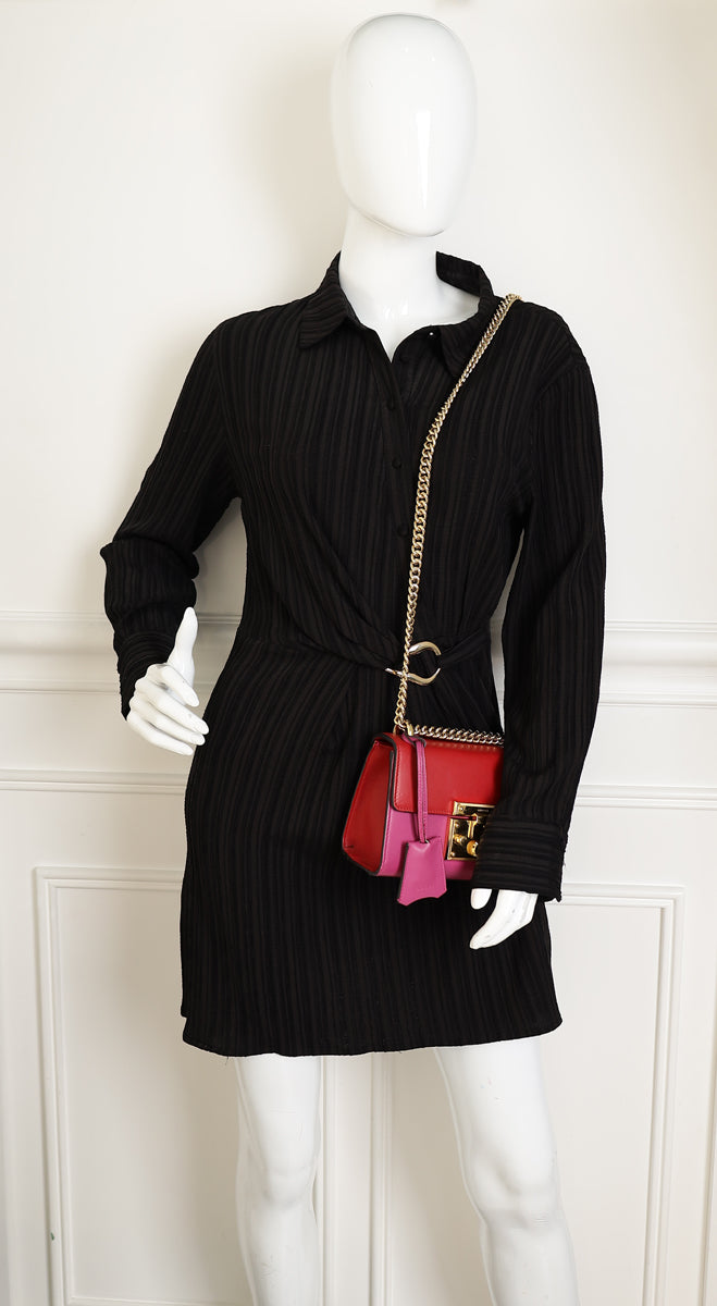 Gucci Bicolor Padlock Flap Small Shoulder Bag