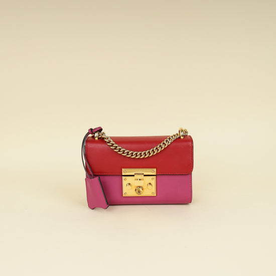 Gucci Bicolor Padlock Flap Small Shoulder Bag