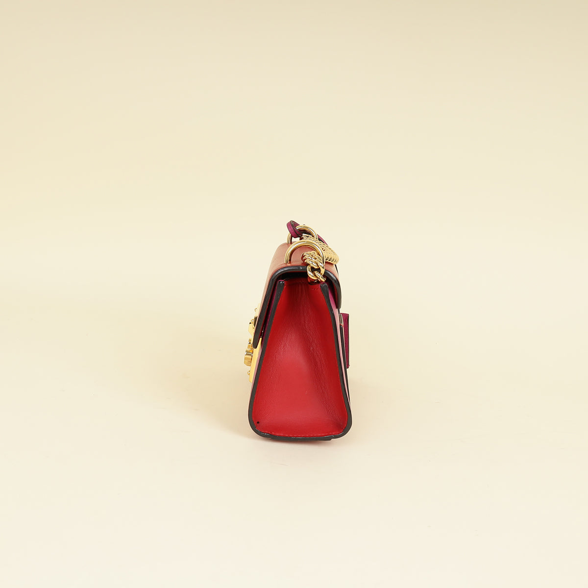 Gucci Bicolor Padlock Flap Small Shoulder Bag