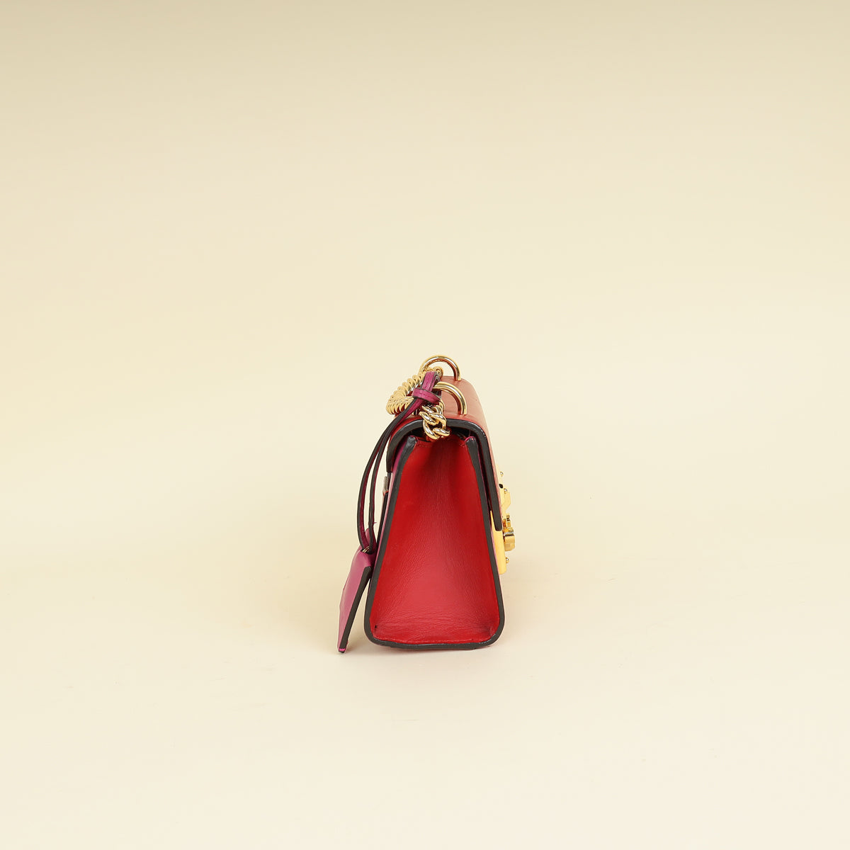 Gucci Bicolor Padlock Flap Small Shoulder Bag