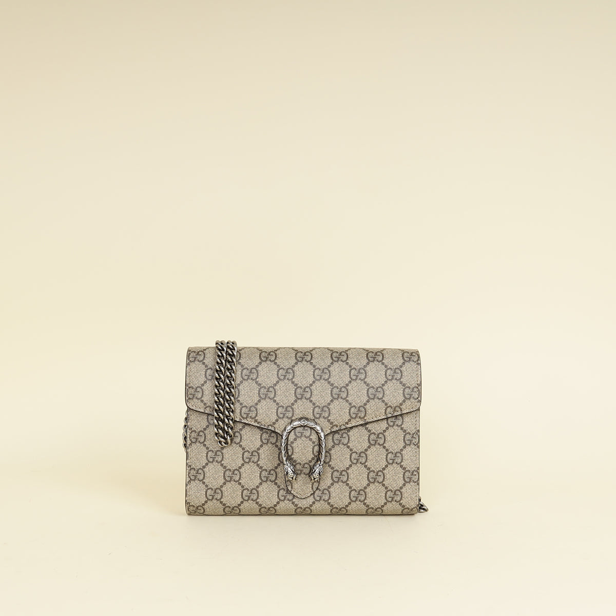 Gucci Ebony GG Supreme Dionysus Wallet on Chain