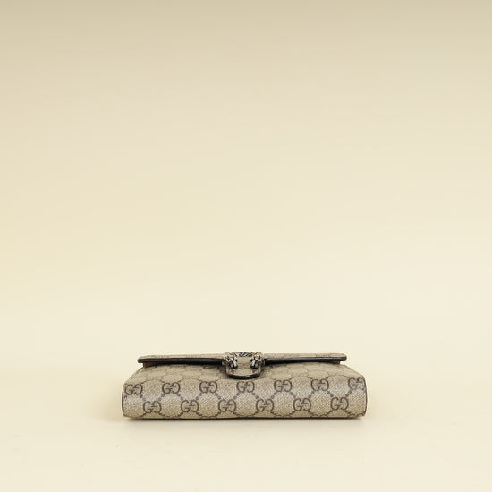 Gucci Ebony GG Supreme Dionysus Wallet on Chain