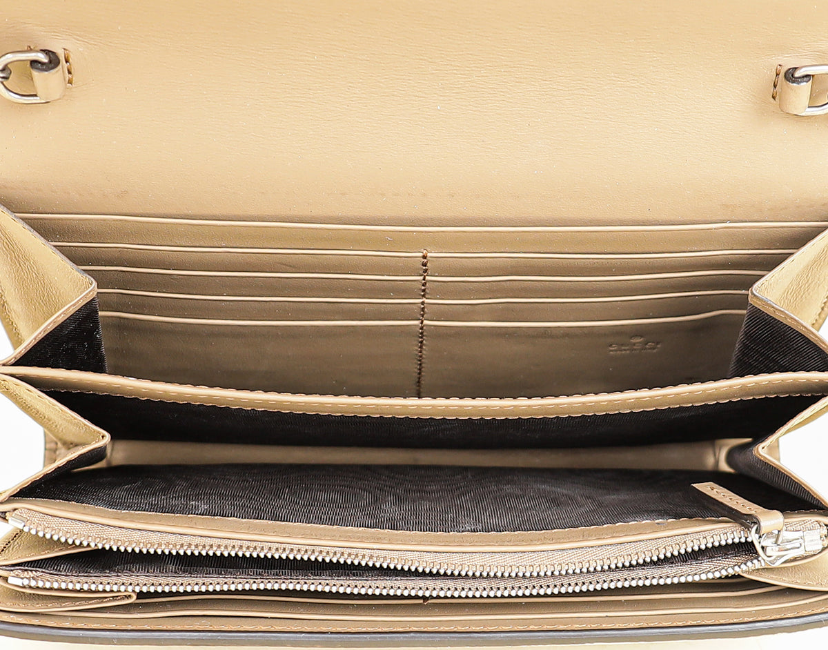 Gucci Ebony GG Supreme Dionysus Wallet on Chain