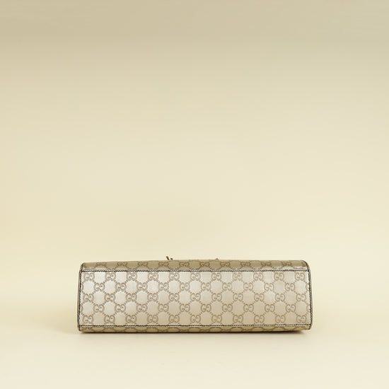 Gucci Champagne GG Guccissima Large Emily Bag