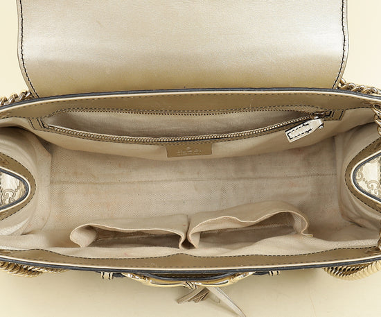 Gucci Champagne GG Guccissima Large Emily Bag