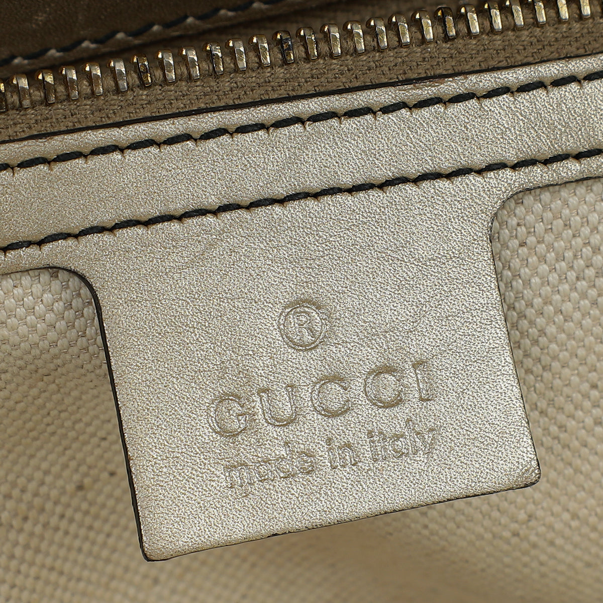 Gucci Champagne GG Guccissima Large Emily Bag