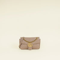 Gucci Porcelain Rose GG Marmont Medium Shoulder Bag