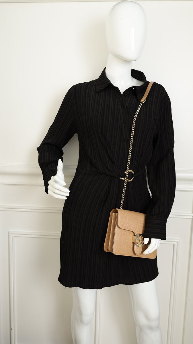 Gucci Nude Interlocking G Small Shoulder Bag