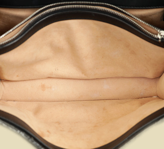 Gucci Black GG Velvet Dionysus Medium Shoulder Bag