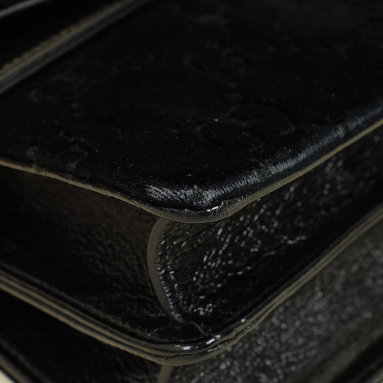 Gucci Black GG Velvet Dionysus Medium Shoulder Bag