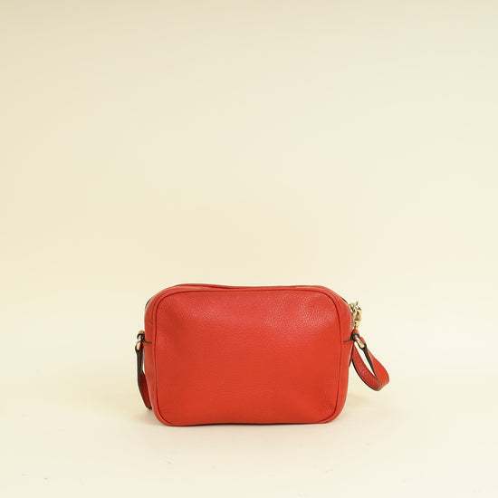 Gucci Red Disco Soho Camera Crossbody Small Bag
