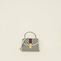 Gucci Bicolor GG Supreme Ophidia Small Top Handle Bag