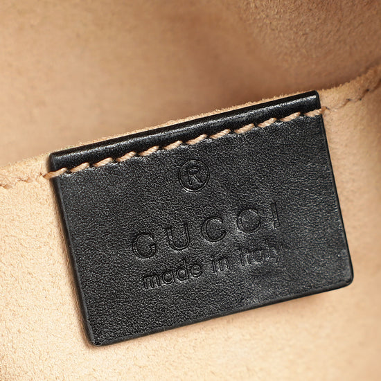 Gucci Black GG Marmont Mini Belt Bag