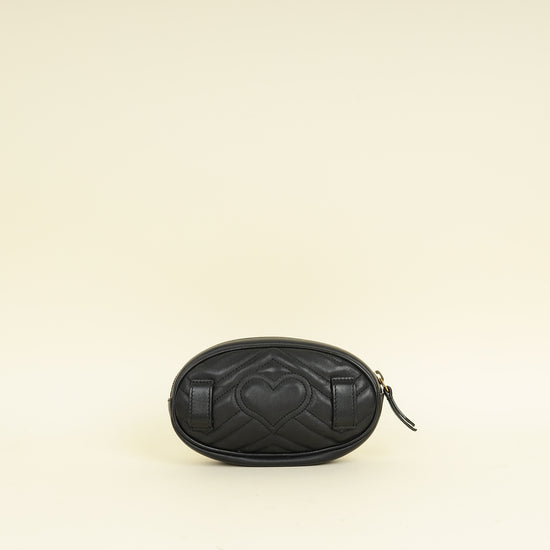 Gucci Black GG Marmont Mini Belt Bag