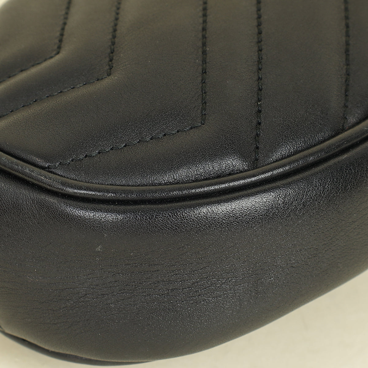 Gucci Black GG Marmont Mini Belt Bag