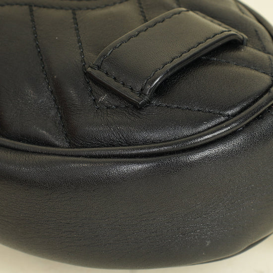 Gucci Black GG Marmont Mini Belt Bag