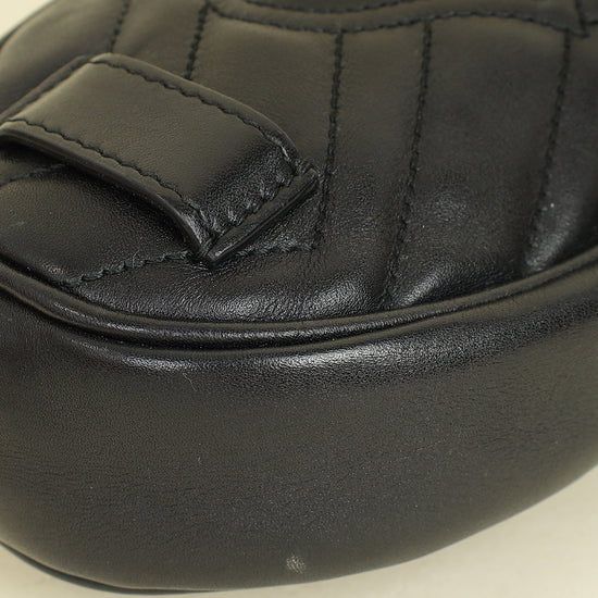 Gucci Black GG Marmont Mini Belt Bag