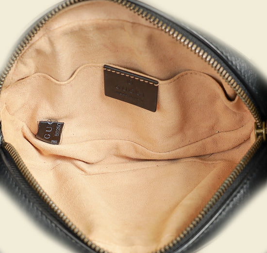 Gucci Black GG Marmont Mini Belt Bag