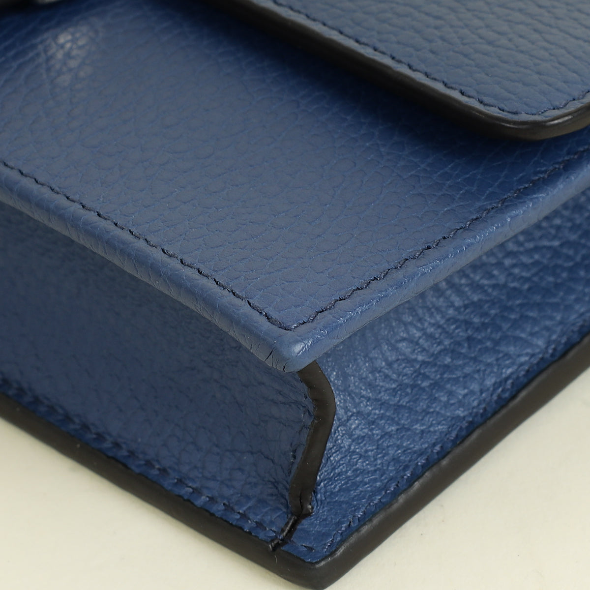 Gucci Navy Blue Interlocking G Wallet On Chain