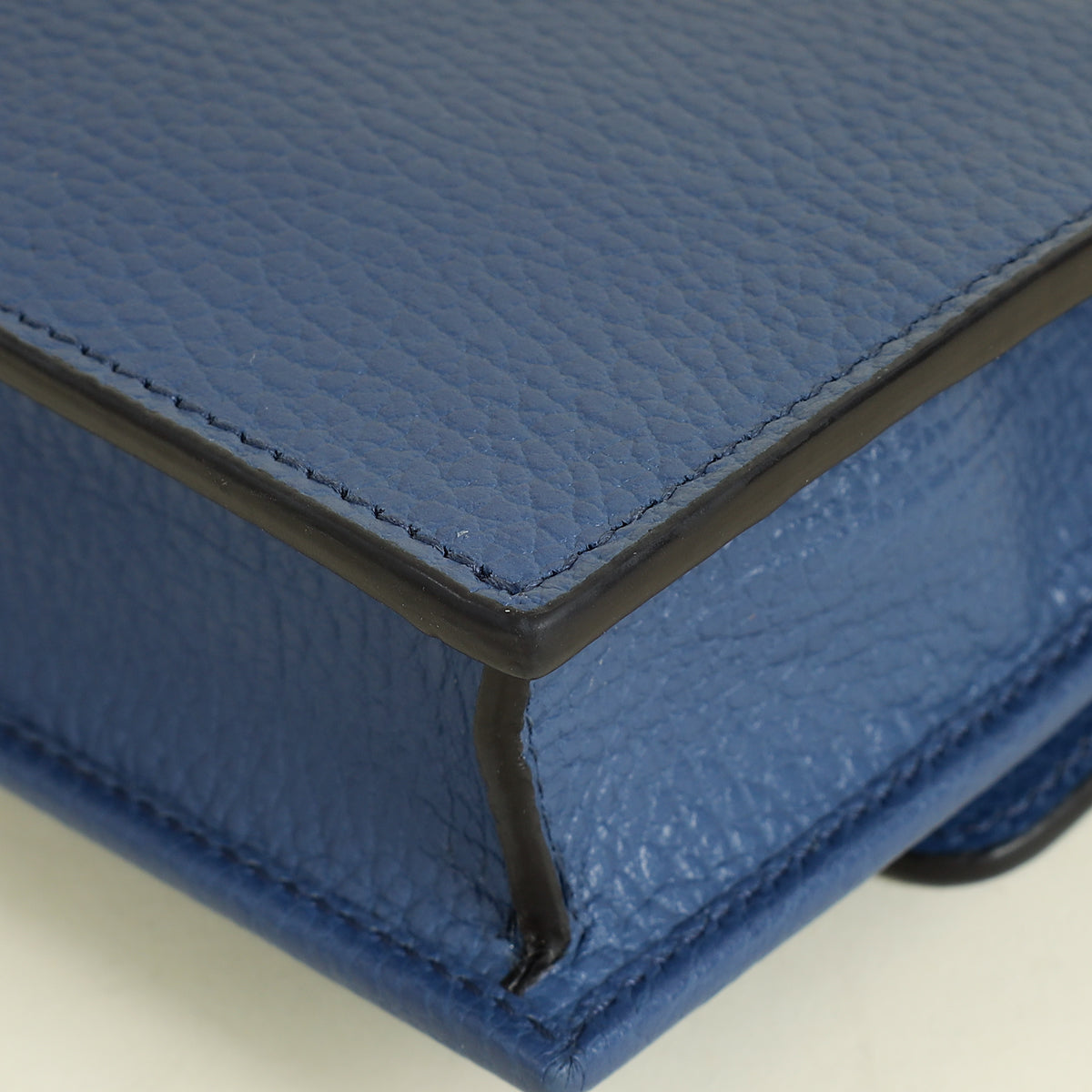 Gucci Navy Blue Interlocking G Wallet On Chain