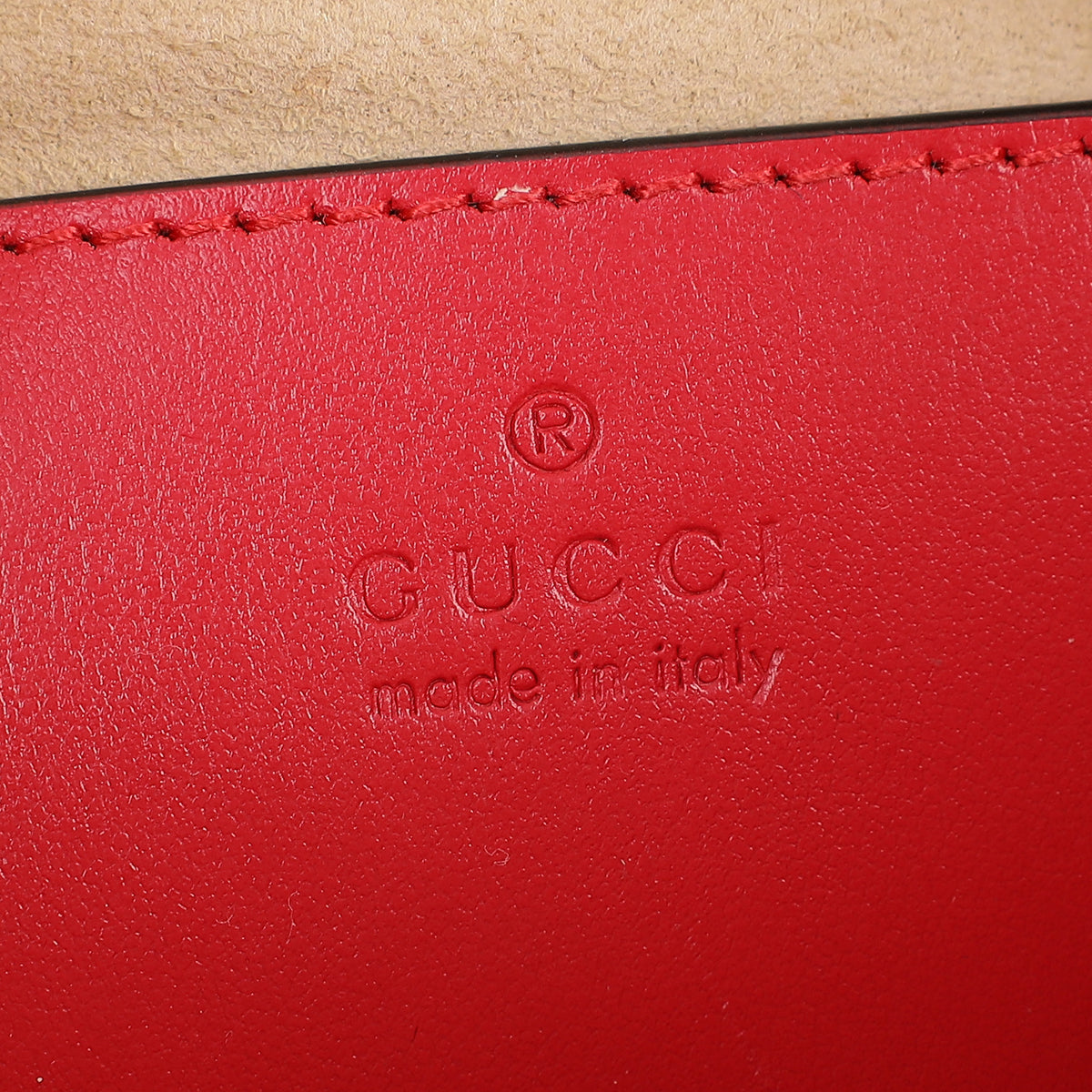 Gucci Red GG Marmont Shoulder Bag