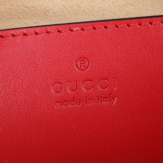 Gucci Red GG Marmont Shoulder Bag