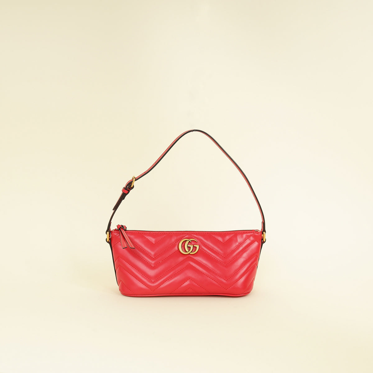 Gucci Red GG Marmont Shoulder Bag