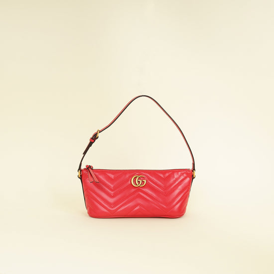 Gucci Red GG Marmont Shoulder Bag