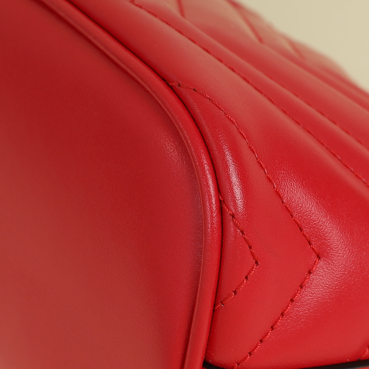 Gucci Red GG Marmont Shoulder Bag