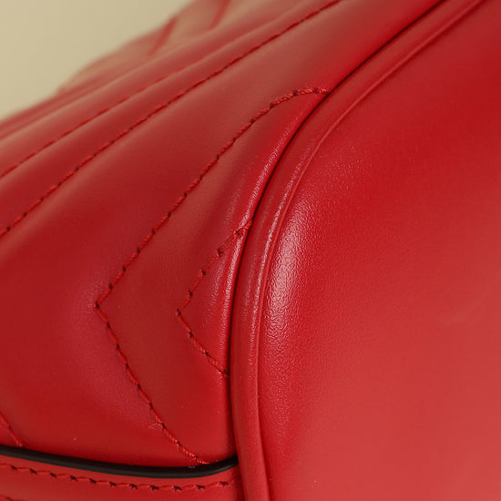 Gucci Red GG Marmont Shoulder Bag