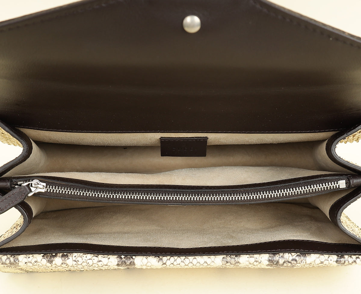 Gucci Multicolor GG Supreme Embroidered Dionysus Small Flap Bag