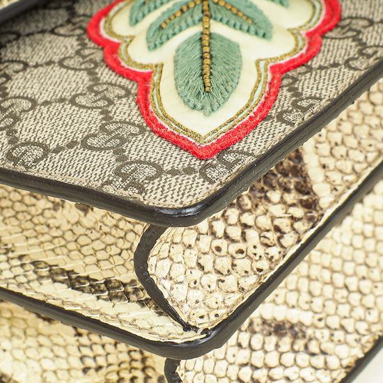 Gucci Multicolor GG Supreme Embroidered Dionysus Small Flap Bag