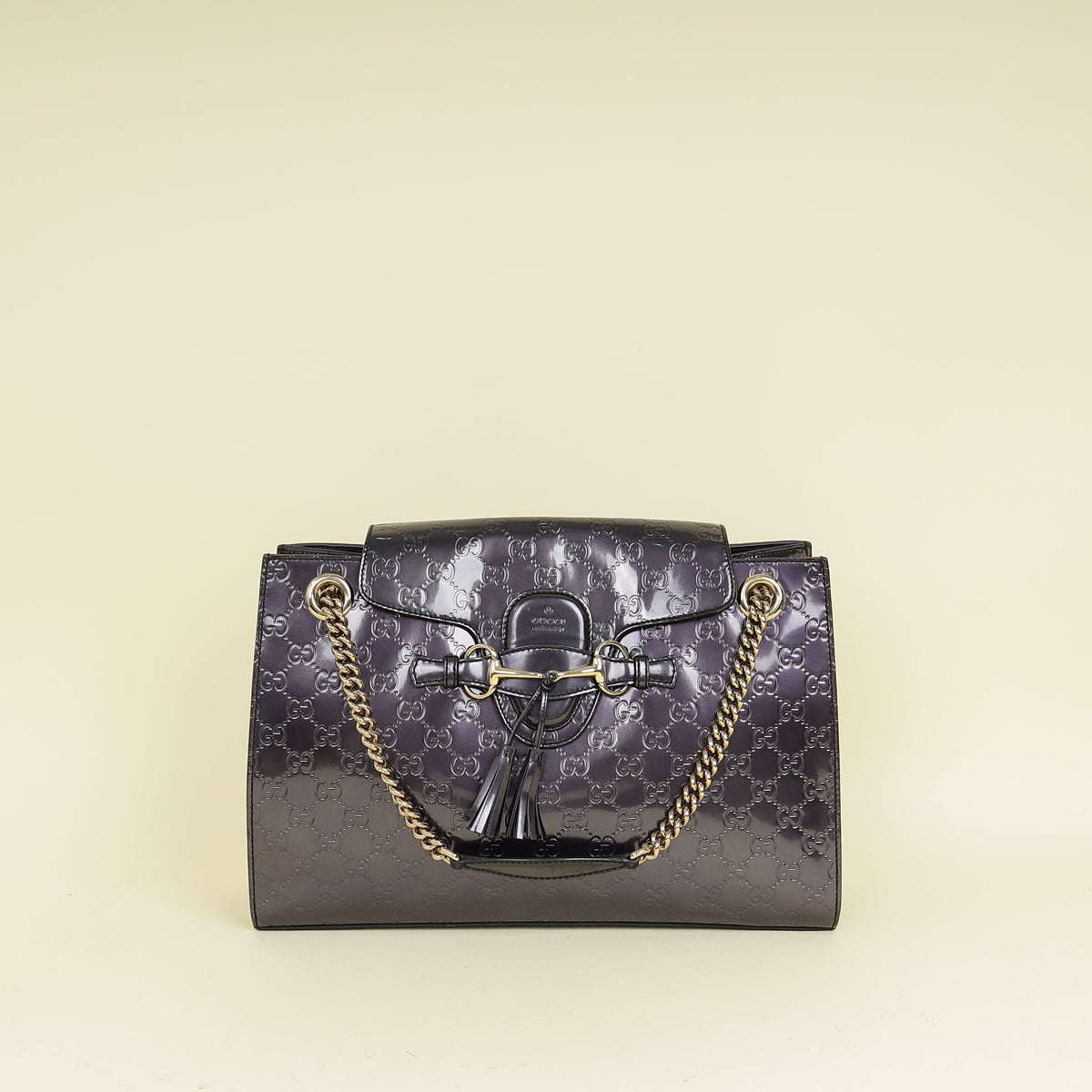 Gucci Violet GG Guccissima Large Emily Shoulder Bag