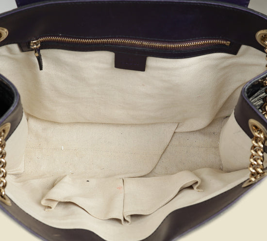 Gucci Violet GG Guccissima Large Emily Shoulder Bag