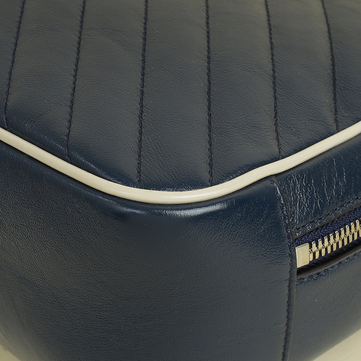 Gucci Blue GG Quilted Marmont Bamboo Top Handle Shoulder Bag