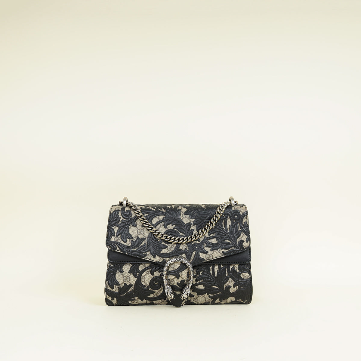 Gucci Bicolor GG Supreme Arabesque Dionysus Large Shoulder Bag