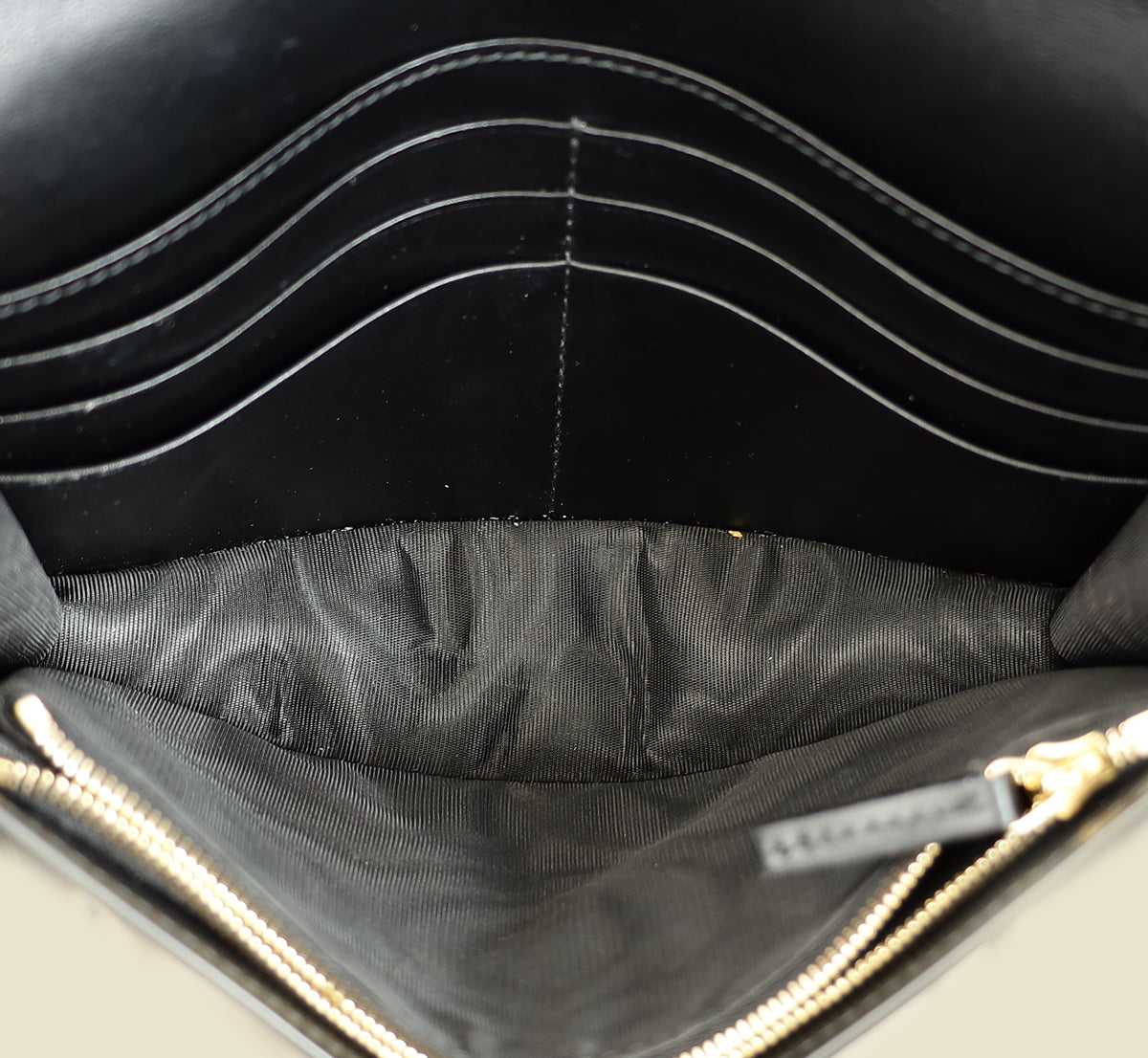 Gucci Black GG Matelasse Chain Wallet