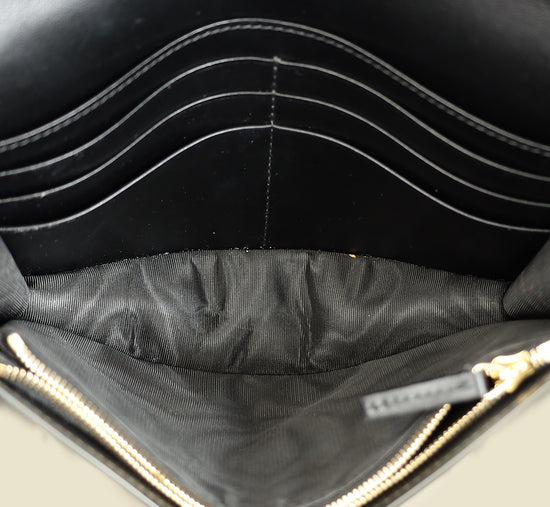 Gucci Black GG Matelasse Chain Wallet