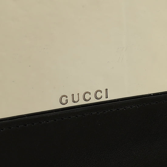 Gucci Black GG Matelasse Chain Wallet