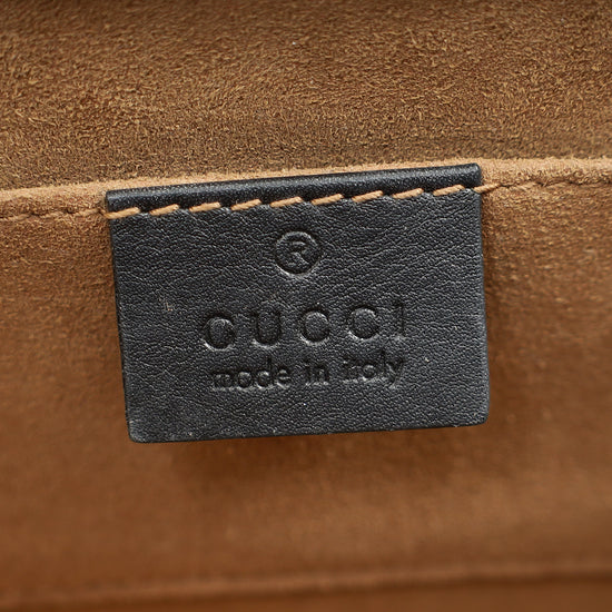 Gucci Bicolor GG Supreme Padlock Small Bag