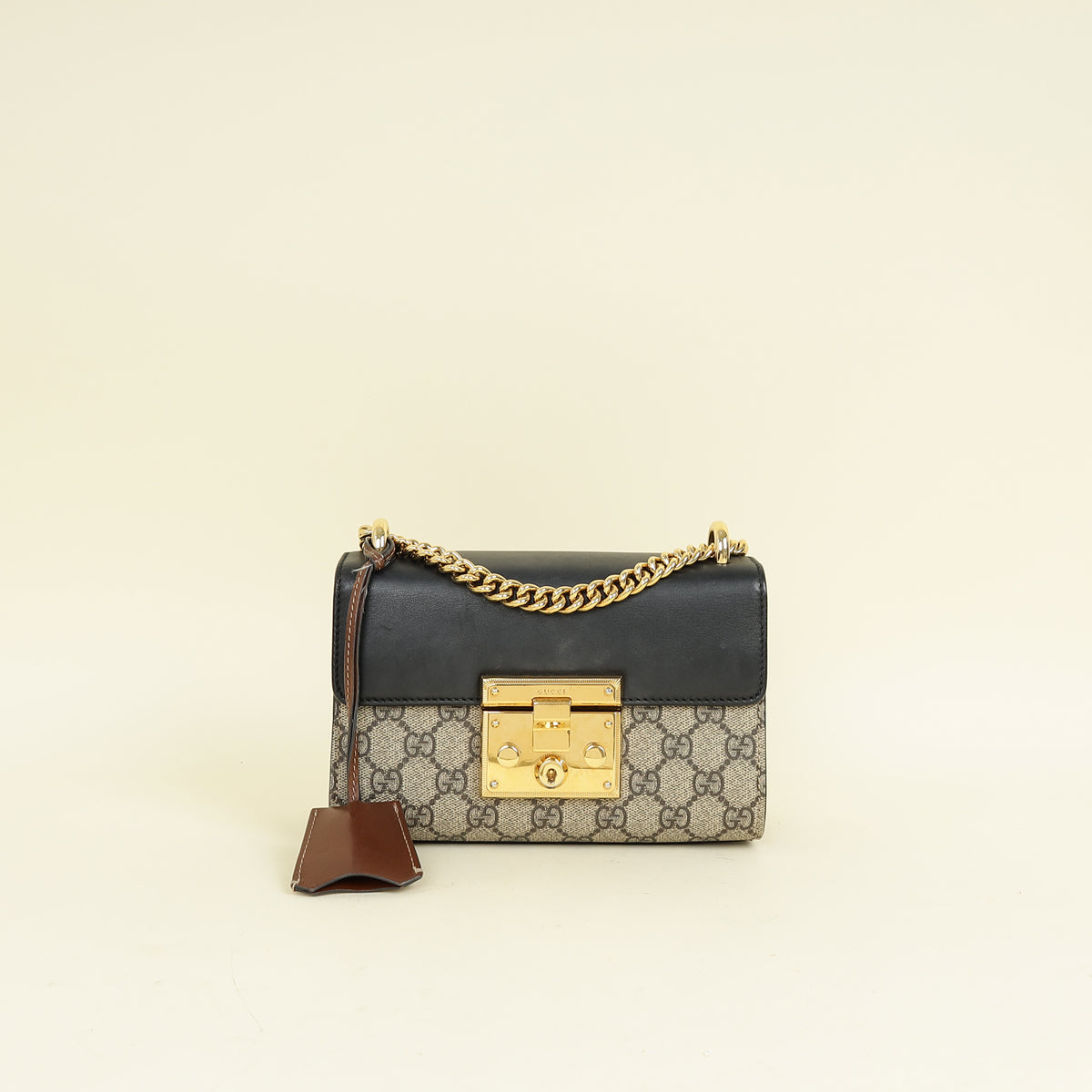 Gucci Bicolor GG Supreme Padlock Small Bag