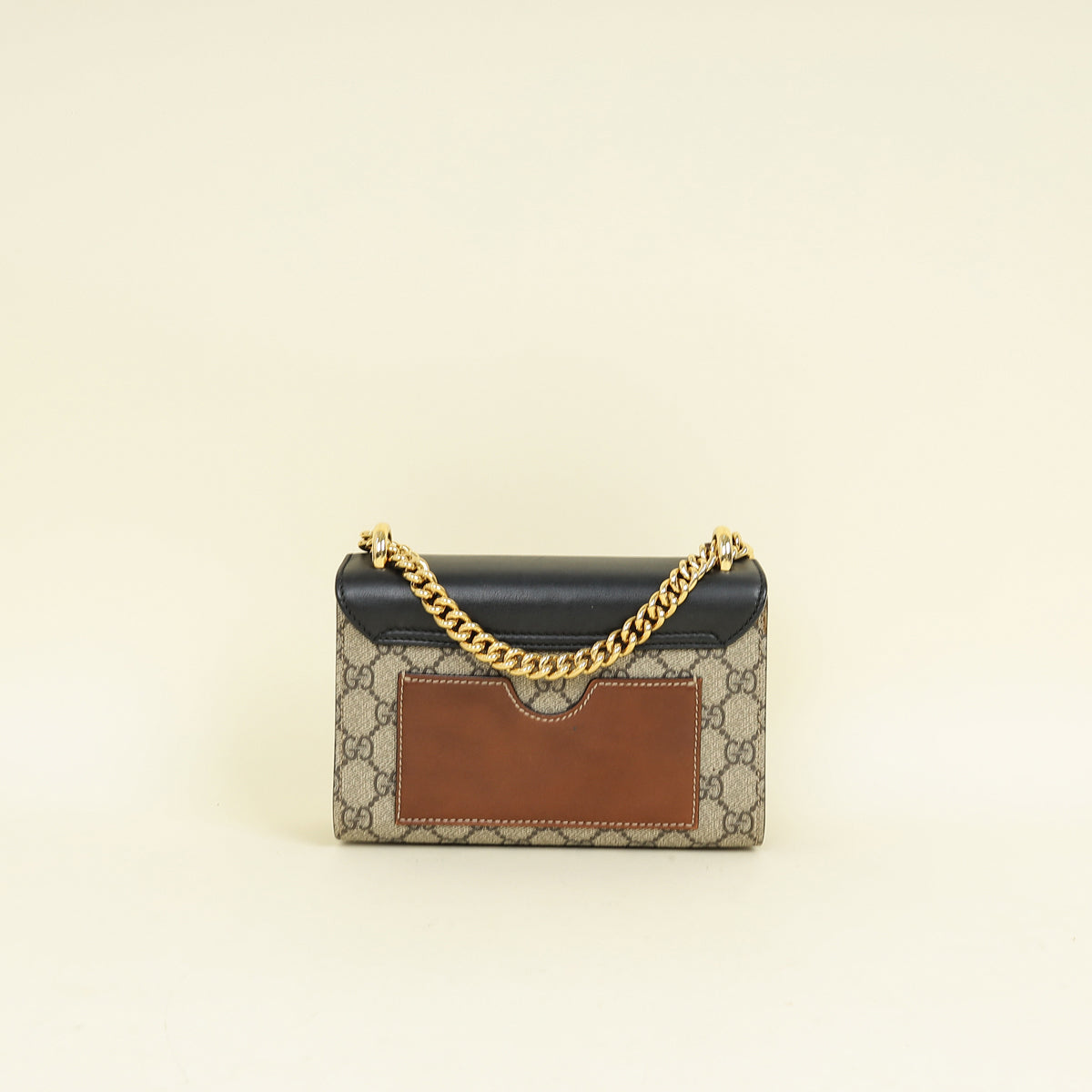 Gucci Bicolor GG Supreme Padlock Small Bag