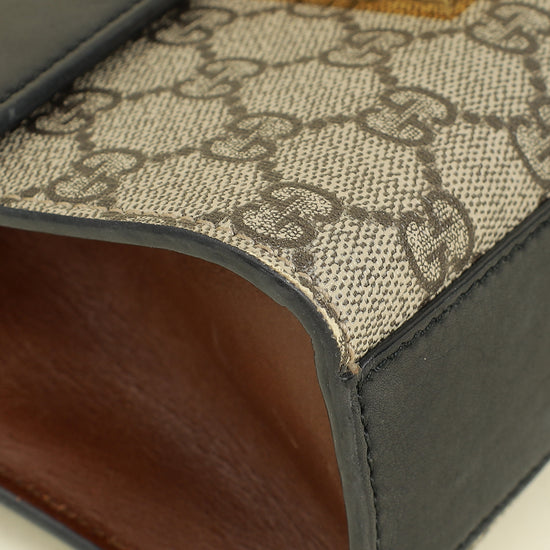 Gucci Bicolor GG Supreme Padlock Small Bag